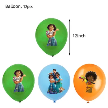 Çocuk Favor Disney Encanto Doğum Günü Parti Malzemeleri Fincan Tabak Peçete Bebek Duş Lateks Balon Fincan Sling Parti Dekor Hediye