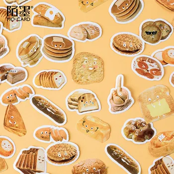 Sevimli ekmek ifade Dekoratif kutu Çıkartmalar set Scrapbooking Sopa Etiket Günlüğü Kırtasiye Albümü
