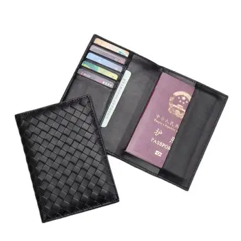 Lüks Tasarımcı Pasaport tutucu Yumuşak kuzu derisi Pasaport Kapağı Hakiki koyun Deri KİMLİK Kredi kart tutucu İş seyahat cüzdanı