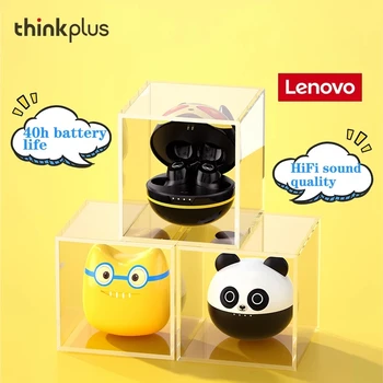 Lenovo Thinkplus X15 TWS Kulak Bluetooth 5.0 Kulaklık HiFi Stereo Mini Kablosuz Sevimli Görünüm Kulak Tıkacı ile çocuk hediye 0