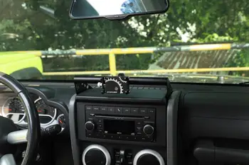 Merkezi Konsol telefon tutucu Standı GPS Montaj Braketi Jeep Wrangler JK 2007 için 2008 2009 2010 2011-2017 Demir Siyah Araba Aksesuarı