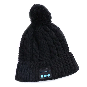 Kaput Bluetooth Sıcak Bere Şapka kablosuz bluetooth Akıllı Kap Kulaklık Kulaklık mikrofonlu hoparlör Opk Gorro Bluetooth Kış Şapka 0