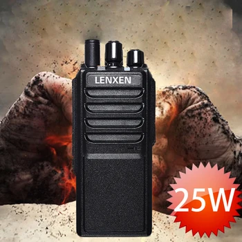 Yüksek Güç LEIXEN VV-25 25 watt uzun menzilli walkie talkie ile 12.6 V 4000 mAh pil