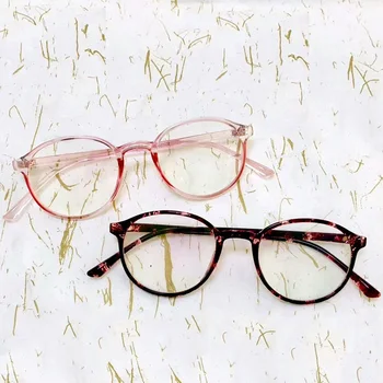 20222 Moda Kadın Gözlük Çerçevesi Erkek Gözlük Çerçevesi Vintage Yuvarlak Şeffaf Lens Gözlük Optik Gözlük Çerçevesi Şeffaf 0