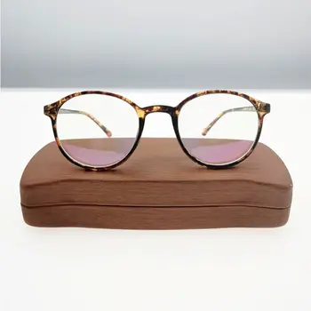 20222 Moda Kadın Gözlük Çerçevesi Erkek Gözlük Çerçevesi Vintage Yuvarlak Şeffaf Lens Gözlük Optik Gözlük Çerçevesi Şeffaf 2