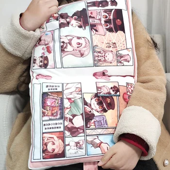Anime Peluş Cosplay Tuvalet bağlı Hanako kun Sihirli Kitap Peluş Doldurulmuş Bebek Yumuşak Katlanmış Karikatür kanepe yastığı Atmak Yastık Hediye