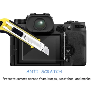 Fujifilm Için 2 ADET Temperli Cam Ekran Koruyucu X-H2S Xh2s X-H1 X-H2 Anti-Scratch HD Temizle Kamera Ekran ProtectiveGlass Filmi 1