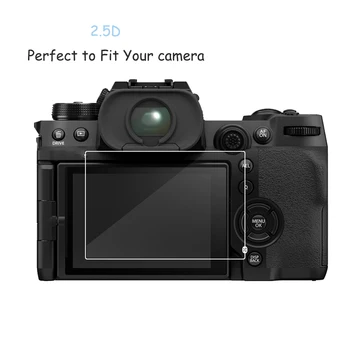 Fujifilm Için 2 ADET Temperli Cam Ekran Koruyucu X-H2S Xh2s X-H1 X-H2 Anti-Scratch HD Temizle Kamera Ekran ProtectiveGlass Filmi 5