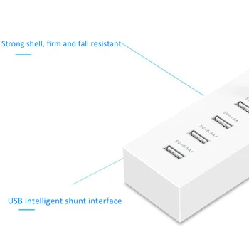 Çok fonksiyonlu 4 Port USB şarj aleti Hızlı Şarj Akıllı Fiş güç şeridi 5V 2A Uzatma Soketi Ev Elektroniği AB / ABD Şarj Cihazı 0