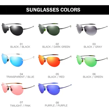 DUBERY Çerçevesiz Pilot Güneş Gözlüğü Erkekler Kadınlar ıçin Moda Çerçevesiz güneş gözlüğü Erkekler ıçin Ultralight UV400 Gözlük Unisex Ayna Lens