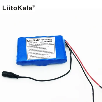 Liitokala 24 V 2ah lityum pil paketi için uygun küçük bir motor / motor / led aydınlatma ekipmanları + 2A şarj cihazı