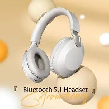 Bluetooth uyumlu Kulaklık Stereo Müzik Harici Katlanır Kablosuz Oyun mikrofonlu kulaklıklar
