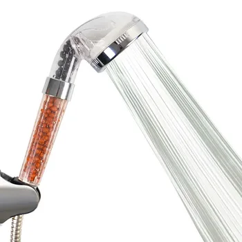 Yüksek Basınçlı Anyon Banyo SPA Duş Başlığı Yedek Filtre Topları Duş El su tasarruflu duş başlığı
