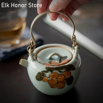 150 ml Borneol sır seramik Demlik saf Handpainted yenidünya sanat çay yapma kaldırma ışın Pot tesisatçısı ile ev Kung Fu Teaware 1