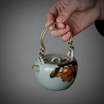 150 ml Borneol sır seramik Demlik saf Handpainted yenidünya sanat çay yapma kaldırma ışın Pot tesisatçısı ile ev Kung Fu Teaware 4