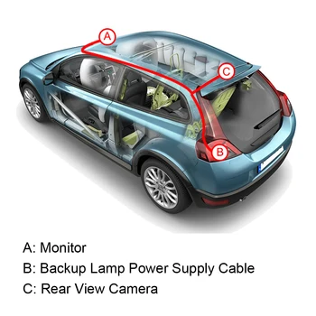 LEEPEE Geri Vites Sistemi Ön Ve Arka Görünüm İki Yönlü Kontrol Kutusu manuel anahtar Araba park kamerası Video Kanalı Dönüştürücü 0