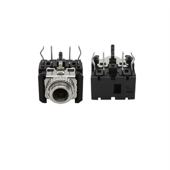 10 Adet PJ 306M 3.5 Dişi Soket Ses Konektörü PJ-306M 3.5 mm 5 Pin DIP stereo kulaklık Jakı Somun İle