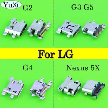 YuXi LG Nexus 5X G2 G4 G5 G3 D850 D851 D855 VS985 LS990 mikro usb şarj aleti Şarj Bağlantı Noktası Güç Jakı