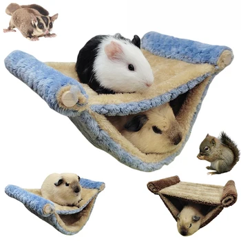 Kış Sıcak Hamster Hamak Kobay Asılı Yatak Ev Küçük Hayvan Kafesi Sıçan Sincap Chinchillas Yuvaları Evcil Hayvan Malzemeleri