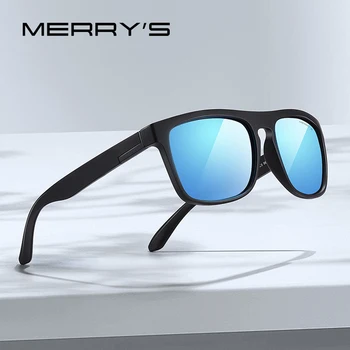MERRYS tasarım Erkekler Polarize Güneş Gözlüğü Sürücü Shades Erkek Vintage güneş gözlüğü Erkekler Için Kare Ayna Yaz UV400 Oculos S3001