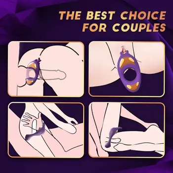 Anal Vibratör prostat masaj aleti Ayarlanabilir Horoz Penis Halkası Butt Plug Leke Teaser Uzaktan Cocking Seks Oyuncakları Erkekler Yetişkinler için 3