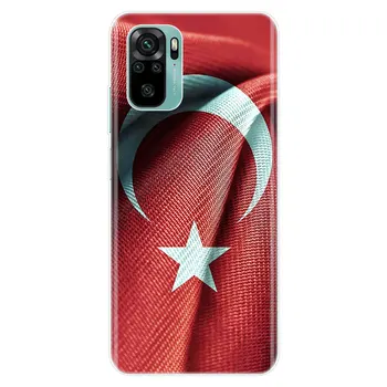 Türkiye Türk Bayrağı Silikon telefon Kılıfı Xiaomi Redmi için Not 10 9 Pro Max 10S 9S 8T 8 8A 9 9A 9C NFC 9T 7 Yumuşak Kapak 2