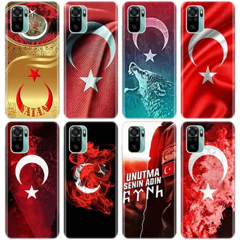 Türkiye Türk Bayrağı Silikon telefon Kılıfı Xiaomi Redmi için Not 10 9 Pro Max 10S 9S 8T 8 8A 9 9A 9C NFC 9T 7 Yumuşak Kapak 5