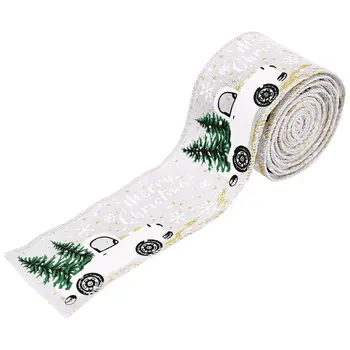 Noel Ağacı Şerit Tel Kenar Rulo Paket Sarma Hairbows Yay Lot Çiçek Buketi Düğün Dekorasyon Kek Hediye için U3 0