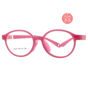 SERİN ÇOCUKLAR Çocuk Gözlük Yaş 3-5 Esnek gözlük çerçevesi Kızlar ve Erkekler İçin TR90 Çocuk Gözlük Çerçevesi Kırılmaz Optik Çerçeve