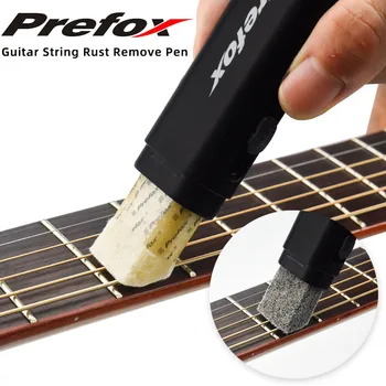 Prefox AC301 gitar teli Pas Kaldırmak Kalem. Pas parçacıklarını/lekelerini çıkarın, telleri yağlayın, servis döngüsünü artırın.