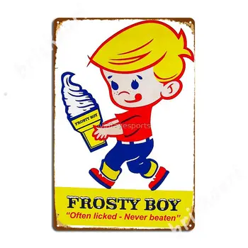 Frosty Boy Dondurma Metal Tabelalar Kulübü Kulübü Bar Dekorasyon Plaketler tabela Posterler 2