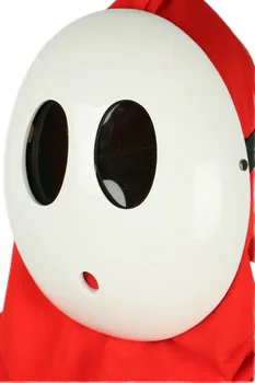 Xcoser Mario Serisi Utangaç Adam Maskesi Cosplay Kostüm Beyaz Reçine Maskesi Cadılar Bayramı süslü elbise Koleksiyonu Aksesuarları Sahne