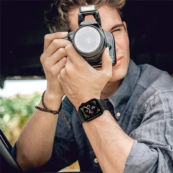 Apple Watch için 49mm Bant 42mm 44mm 45mm 38mm 40mm 41mm Yükseltilmiş İş Paslanmaz Çelik Kayış iWatch için Ultra SE 8 7 6 5 4 3 0