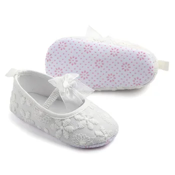Moda Bebek Kız Beşik Ayakkabı Yenidoğan İlk Adımlar Toddler Çiçek Yay Loafer'lar Bebek Tenis 1 Yaşındaki Ayakkabı Bebek Ayakkabı Hediye