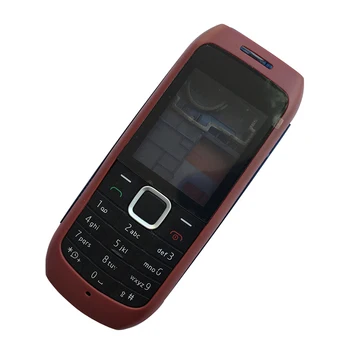 ZUGZUC Yeni Plastik Tam Konut Nokia 1616 Için Tam Komple Cep telefon kılıfı Kapak Kılıf + İngilizce Tuş Takımı + Logo