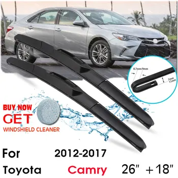 Araba sileceği Bıçak Ön Cam Ön Cam Kauçuk Silikon Dolum Silecekleri Toyota Camry 2012-2017 İçin LHD / RHD 26