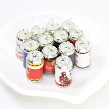 10 Adet / grup Yeni Stil Reçine 3D Simülasyon İçecek Alkol Kutuları Şişe Charms Kolye DIY Küpe Anahtarlık Takı Yapımı