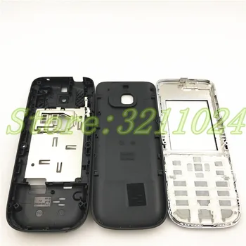 Marka Yeni Tam Konut Case Kapak Nokia C2-01 Kabuk Pil Kapağı Konut case + İngilizce Ve İbranice tuş takımı