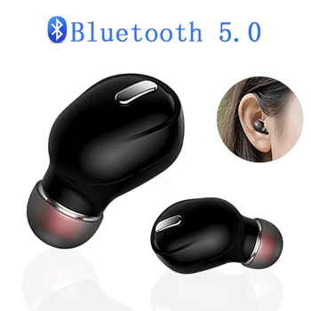 (tek) 1 adet Mini X9 X8 Kablosuz Kulaklık Kulak uzun Bekleme Süresi Bluetooth 5.0 Kulaklık 3D Ses Samsung LG İçin