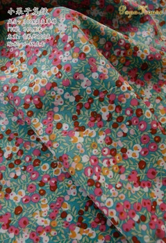 140x50cm 60s Yaz İnce Şeffaf Yumuşak Çiçek Penye Pamuklu Kumaş Elbise Konfeksiyon Malzeme DIY Kumaş