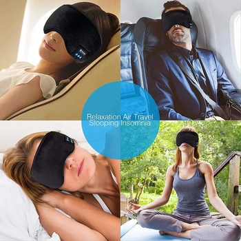 Kablosuz Uyku Kulaklık Uyku Kulaklık Mic İle Kablosuz Uyku Kulaklık Bluetooth Kafa Bandı Göz Maskesi Samsung Xiaomi İçin