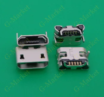 20 ADET mikro USB Veri Tipi B Dişi 4 Bacaklar 5Pin SMT SMD Soket DIP Lehim Konektörü Jack Tak Düz ağız sıcak satış