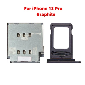 Çift Sım Kart Okuyucu iPhone 13 Pro, 13 Pro Max Sım Kart Tepsi Bağlayıcı Şerit Flex Kablo Yuvası Tutucu Onarım Parçaları