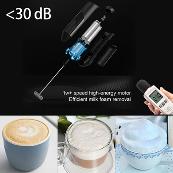 Elektrikli El Otomatik Karıştırma Köpürtücü Otomatik Köpürtücü Kahve Çekme Çiçek Makinesi Yumurta Çırpıcı süt Köpürtücü Taşınabilir 2