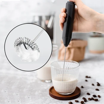 Elektrikli El Otomatik Karıştırma Köpürtücü Otomatik Köpürtücü Kahve Çekme Çiçek Makinesi Yumurta Çırpıcı süt Köpürtücü Taşınabilir 4