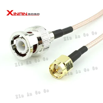 XinAnGoGo RF konektörü BNC erkek SMA erkek RG316 15 CM 30 CM 50 CM 100 CM