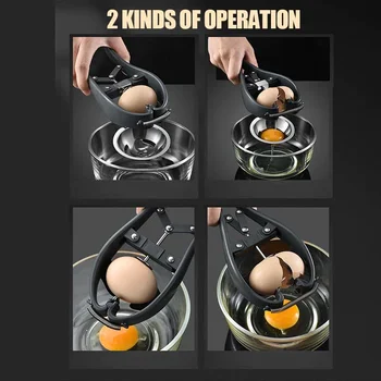 Paslanmaz Çelik Yumurta Açacağı Yumurta Makas Manuel Yumurta Araçları Kabuğu Kraker Yumurta Kesici Yumurta Sarısı Yumurta Beyaz Ayırıcı mutfak gereçleri