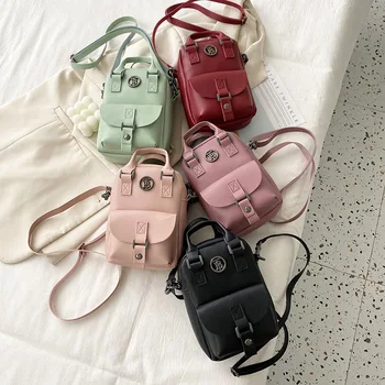 Kadın Çantası Yeni Taşınabilir Çift katmanlı Messenger Küçük Kare Çanta Mini Cep Telefonu Küçük Çanta tasarımcı çantası Kadınlar için сумкаяенская 2