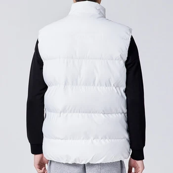 2021 Yeni Kış Kalın Sıcak Ceket Yelek Erkek Kolsuz Zip 8XL Siyah Beyaz Rahat Gillet Erkek Termal Yelek Mont Büyük Boy Cepler