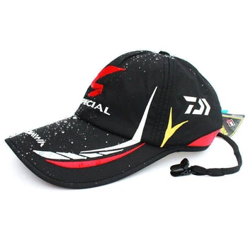 Daiwa Güneşlik balıkçılık şapkası erkek Ayarlanabilir Su Geçirmez Beyzbol file şapka Yaz Rüzgar Geçirmez Yürüyüş balıkçı şapkası Açık Spor Şapka 2